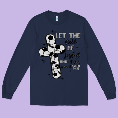 Soccer Long Sleeve Tee Designed By Maliassmallbusiness