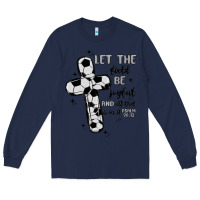 Navy soccer Long Sleeve Tee - MaliasSmallBusiness