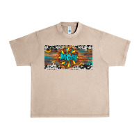 French Oak leopard sunflower mom license plate Urban Heavy Tee - Artiststas