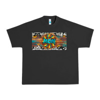 Pigment Black leopard sunflower mom license plate Urban Heavy Tee - Artiststas