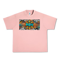 Salmon leopard sunflower mom license plate Urban Heavy Tee - Artiststas