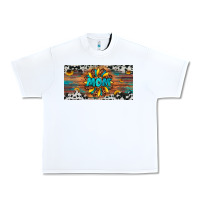 White leopard sunflower mom license plate Urban Heavy Tee - Artiststas