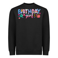 Black birthday girl Heavyweight Sweatshirt - NancyCooperArtShop