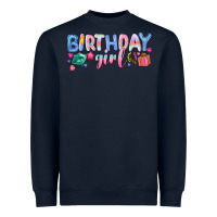Navy birthday girl Heavyweight Sweatshirt - NancyCooperArtShop