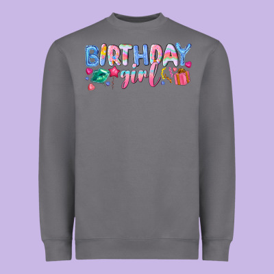 Birthday Girl Heavyweight Sweatshirt Designed By Nancycooperartshop