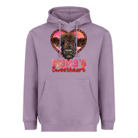 Lavender mama's sweetheart highland calf Heavyweight Hoodie - RanaPortraitStore