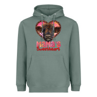 Sage mama's sweetheart highland calf Heavyweight Hoodie - RanaPortraitStore