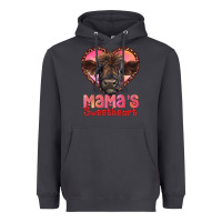 Smoke mama's sweetheart highland calf Heavyweight Hoodie - RanaPortraitStore