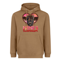 Toasted Coconut mama's sweetheart highland calf Heavyweight Hoodie - RanaPortraitStore