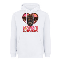 White mama's sweetheart highland calf Heavyweight Hoodie - RanaPortraitStore