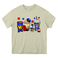 Mossy police coffee cups Heavy Core Tee - Zillion Design Studio