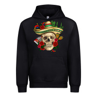 Di De Los Muertos With Roses Mexico Urban Hoodie | Teevron