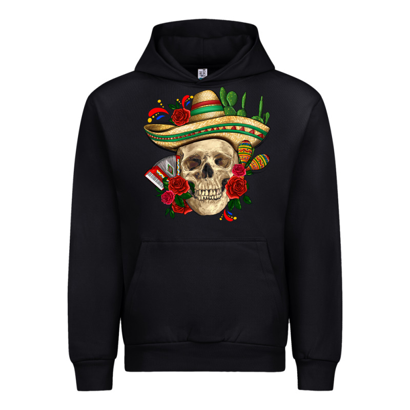 Di De Los Muertos With Roses Mexico Urban Hoodie by HowdyJamesFarm | Teevron