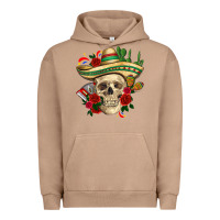 Pigment Burro Di de los muertos with roses Mexico Urban Hoodie - HowdyJamesFarm