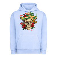 Pigment Grape Ice Di de los muertos with roses Mexico Urban Hoodie - HowdyJamesFarm