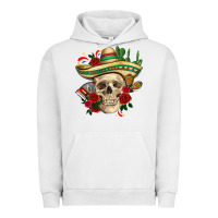 Pigment Lunar Rock Di de los muertos with roses Mexico Urban Hoodie - HowdyJamesFarm