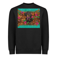 Black dachshund Heavyweight Sweatshirt - BarkalooDesign