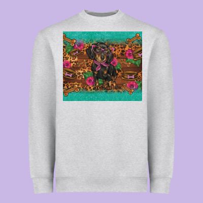 Dachshund Heavyweight Sweatshirt Designed By Barkaloodesign
