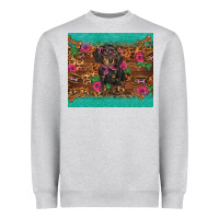 Heather Grey dachshund Heavyweight Sweatshirt - BarkalooDesign