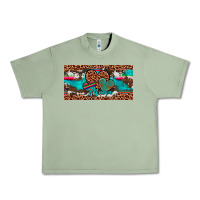 Oil Green hearts mama license plate Urban Heavy Tee - Artiststas