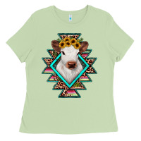 Matcha heifer cowhide aztec Ladies Tee - JahusDesignShop