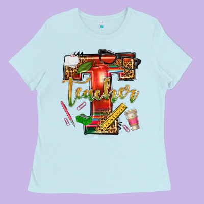 Western Teacher Ladies Tee Designed By Texasbilliewilder