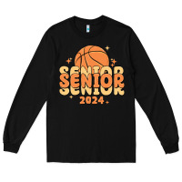 Black basketball senior 2024 Long Sleeve Tee - MaliasSmallBusiness