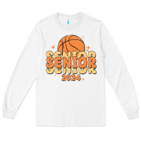 White basketball senior 2024 Long Sleeve Tee - MaliasSmallBusiness