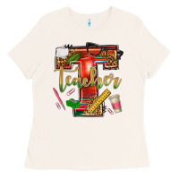 Bone western teacher Ladies Tee - texasbilliewilder