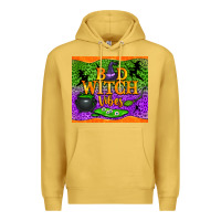 Antique Gold bad witch vibes Premium Hoodie - NancyCooperArtShop