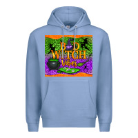 Colony Blue bad witch vibes Premium Hoodie - NancyCooperArtShop