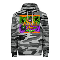 Slate Camo bad witch vibes Premium Hoodie - NancyCooperArtShop