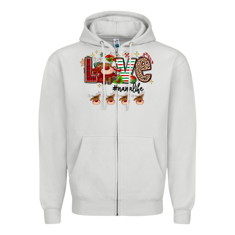 Love Christmas Zipper Hoodie by MaliasSmallBusiness | Teevron
