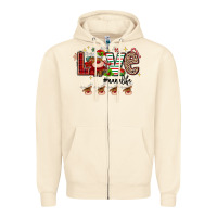 Sandshell love christmas Zipper Hoodie - MaliasSmallBusiness