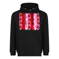 Black valentine's day brushstrokes Heavyweight Hoodie - RanaPortraitStore