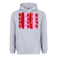 Heather Grey valentine's day brushstrokes Heavyweight Hoodie - RanaPortraitStore
