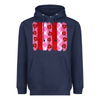 Navy valentine's day brushstrokes Heavyweight Hoodie - RanaPortraitStore