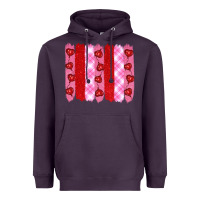 Plum valentine's day brushstrokes Heavyweight Hoodie - RanaPortraitStore