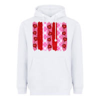 White valentine's day brushstrokes Heavyweight Hoodie - RanaPortraitStore
