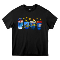 Black police coffee cups Heavy Core Tee - texasbilliewilder
