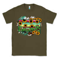 Army Green south Dakota State Map Classic Tee - RanaPortraitStore