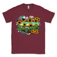 Burgundy south Dakota State Map Classic Tee - RanaPortraitStore