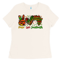 Bone peace love juneteenth Ladies Tee - Zillion Design Studio