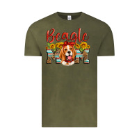 Vintage Olive beagle mom Vintage Tee - Artiststas