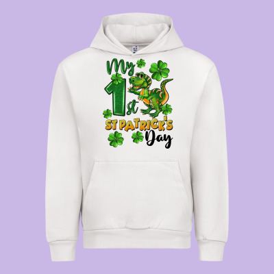 My First St. Patrick's Day Urban Hoodie Designed By Cowgirlartshop