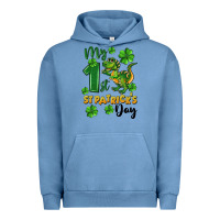Pigment Pebble Blue My first St. Patrick's Day Urban Hoodie - CowGirlArtShop