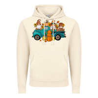 Vintage Artic fall gnomes truck pumpkin sunflowers Vintage Hoodie - Artiststas