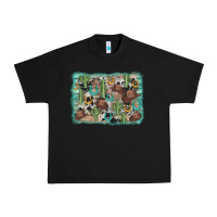 Black cactus cowboy hat background Urban Heavy Tee - AdoDesignShop