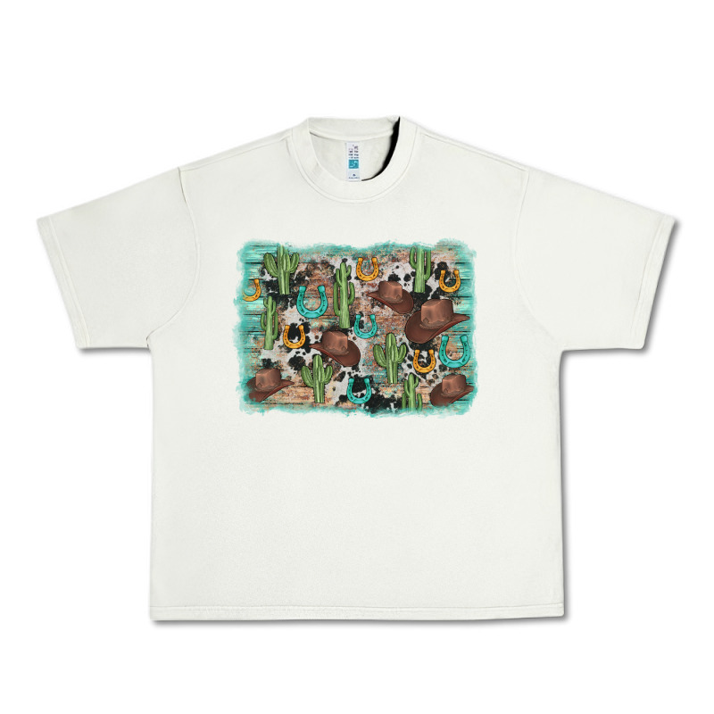 Cactus Cowboy Hat Background Urban Heavy Tee by AdoDesignShop | Teevron