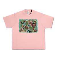 Salmon cactus cowboy hat background Urban Heavy Tee - AdoDesignShop